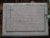 Struma Military Cemetery - Cunningham, G